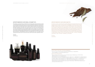 II·AHEALTHYMINDINAHEALTHYBODY
II·INEINEMGESUNDENKÖRPERWOHNTEINGESUNDERGEIST
3 3
A P O X Y O M E N O S O N T H E I S L A N D O F V I T A L I T Y A P O X Y O M E N O S A U F D E R I N S E L D E R V I T A L I T Ä T
APOXYOMENOS NATURAL COSMETICS
The antiquity is a period when the cult of the body was extremely popular and a great attention was paid
to personal hygiene. Besides washing, the basic care also included body massage and scented baths with
the use of precious oils and balms, and they were equally enjoyed by men and women. Scents that were
popular at that time were musk, amber, incense, cinnamon, and thyme and they were used for perfuming
the temples, embalming, and sacrifices. The cosmetic products saw a boom in the ancient Rome due to
the arrival of Greek physicians and encyclopedists. Roman women used balms, oils, and powders for
skin cleansing, and they also made soaps from fat and lime. The ancient Rome was known for making
many cosmetic and medicinal agents and preparations such as paste against skin flaking, creams, balms,
baths, and perfumes. APOXYOMENOS cosmetics is principally based on oils, most notably olive and
almond oils, and scents used in the ancient time such as musk, myrtle, amber, orange flower, and iris.
—
Mirta Lozančić
aromatherapist,
Mirta natural cosmetics
APOXYOMENOS NATURKOSMETIK
Die Antike ist eine Zeit, in der Kult des Körpers äußerst gepflegt wurde und große Aufmerksamkeit wurde
der Hygiene geschenkt. Außer dem Waschen, gehörte zur Grundpflege auch die Körpermassage und diverse
Duftbäder wurden verwendet, sowie kostbare Öle, die sowohl Männer als auch Frauen genossen haben.
Die Düfte, die damals geschätzt wurden, waren Moschus, Ambra, Weihrauch, Zimt und Thymian, die
auch in Tempeln, zur Balsamierung und Opferbringung verwendet wurden. Im antiken Rom erlebte die
Kosmetik einen großen Aufschwung dank der griechischen Ärzte und Enzyklopädisten. Die Römerinnen
haben ihre Haut mit Ölen und Pudern gereinigt. Man hat auch Seifen aus Öl und Kalk produziert. Das
antike Rom war für seine Herstellung unterschiedlicher Kosmetik- und Heilprodukten, sowie Präparate
wie Peeling Pasten, Cremes, Öle, Bäder und Düfte, bekannt. Die Kosmetiklinie APOXYOMENOS basiert
vor allem auf Ölen und Düften, die schon in der Antike angewandt wurden – wie Oliven- und Mandelöl,
sowie Moschus-, Myrte- und Ambra-, Orangeblüten- und Lilienduft.
—
Mirta Lozančić
Aromatherapeutin
Naturkosmetik Mirta
NATUR AL COSME TICS FROM LOŠINJ / DIE LOŠINJER NATURKOSME TIK
• Mirta natural cosmetics / Naturkosmetik Mirta, Zagrebačka 53, 51550 Mali lošinj, T: +385 99 2187 142,
lozancicmirta3@gmail.com, www.prirodna-kozmetika-mirta.com
POINT S OF SALE / VERK AUFSSTELLEN
• Apoxyomenos Museum / Museum des Apoxyomenos, Riva lošinjskih kapetana 13, 51550 Mali Lošinj, T: +385 51 734 260,
info@muzejapoksiomena.hr, www.muzejapoksiomena.hr
• Wellness Hotel Aurora, Sunčana uvala 4, 51550 Mali Lošinj, Trgovina / Negozio Futura, T: +385 98 9397 775, aurora@losinj-hotels.com
• Family Hotel Vespera, Sunčana uvala 5, 51550 Mali Lošinj, Trgovina / Negozio Futura, T: +385 98 9397 775, vespera@losinj-hotels.com
• Hotel Bellevue, SPA Clinc, Čikat 9, 51550 Mali Lošinj, T: +385 51 679 050, bellevue@losinj-hotels.hr, www.bellevuelosinj.com
• Boutique Hotel Alhambra, Čikat 16, 51550 Mali Lošinj, T: +385 51 260 700, alhambra.spa@jadranka.hr, www.losinj-hotel.com
• Vitality Hotel Punta, Iuvena face and body beauty studio, Šestavine 17, 51551 Veli Lošinj, T: +385 91 1919 333, info@iuvena.com.hr;
web-shop: prirodna-kozmetika-mirta.com
 