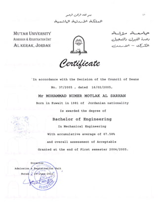 Univistry Certificate Example.pdf University Certificate-English | PDF
