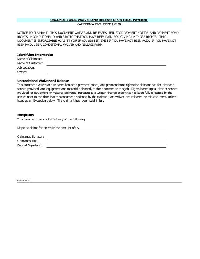 ifc package brantley scan unconditional waiver and release upon final payment form