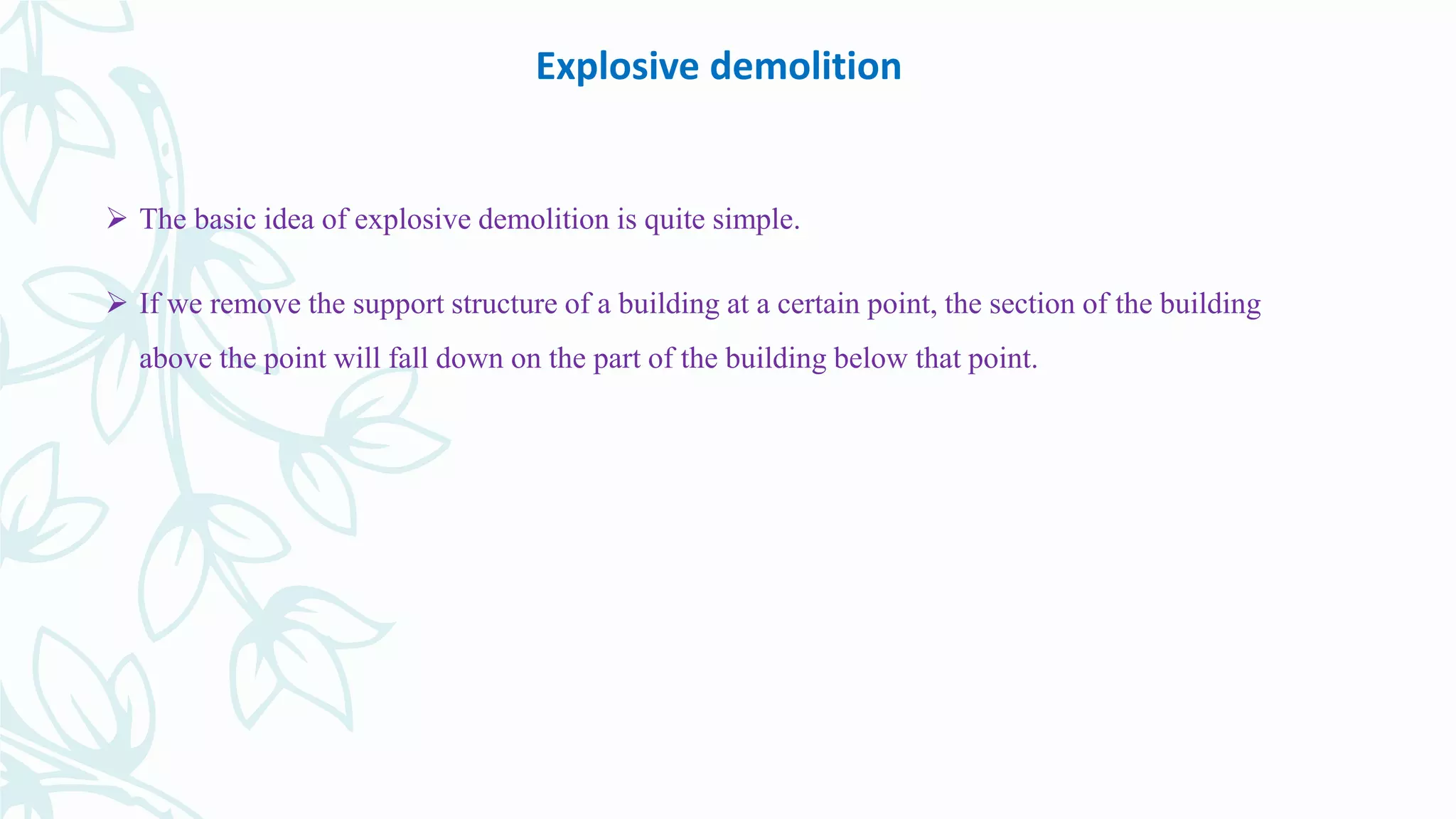 demolition of building | PPTX