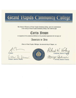 A.A. degree Grand Rapids Community College