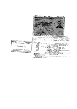 Ntwanano particulors