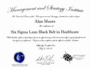6Sigma Lean Black Belt in Healthcare