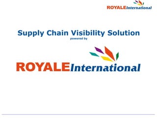 Supply Chain Visibility Solution
powered by
 