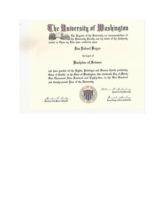 University of Washington Bachelor's of Science Degree Microbiology