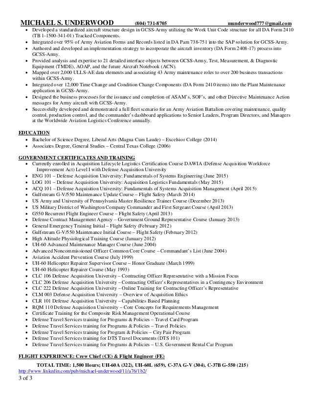 3 page resumes