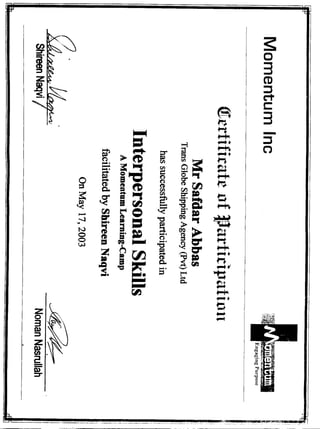 Abbas Certificate