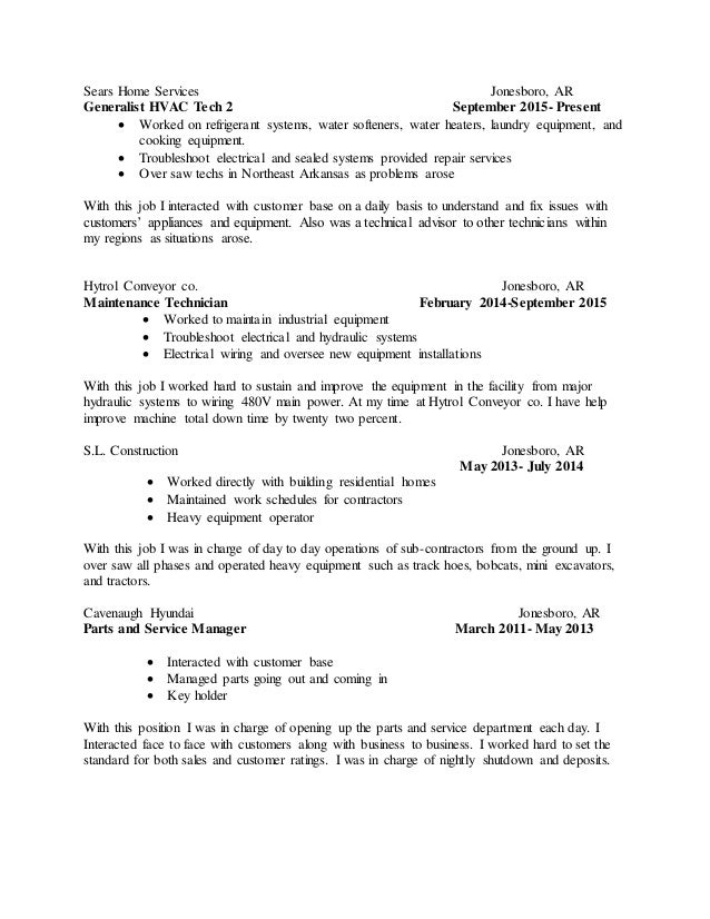 resume update 17