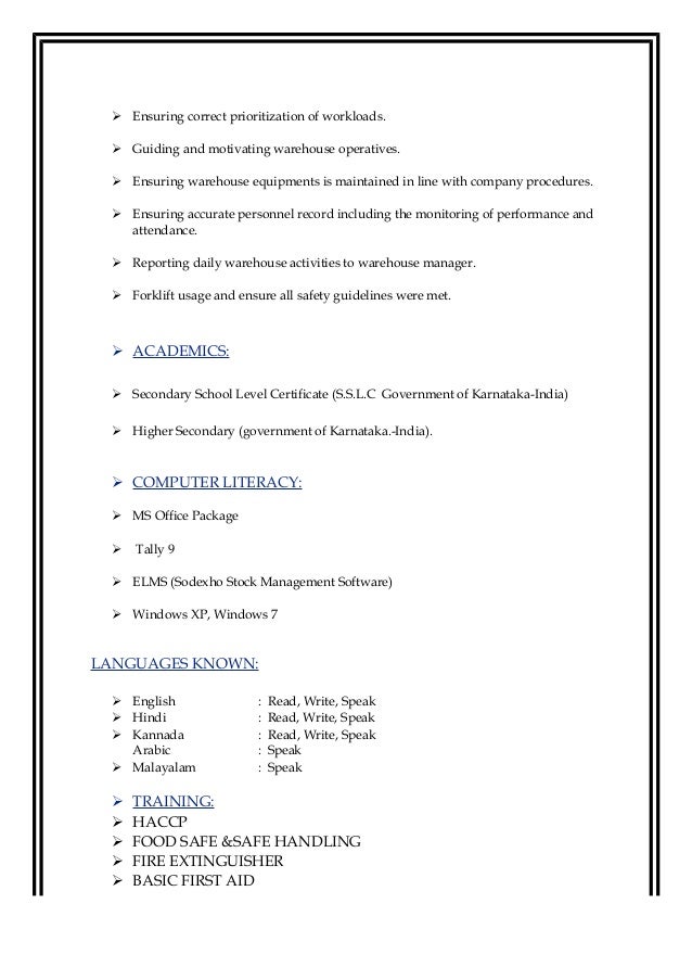 How To Write A Resume For Shipping Receiving Forklift How To Write A Resume For Shipping Receiving Forklift