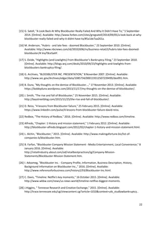 Blockbuster Videos - Failure Case study v4.0 | PDF