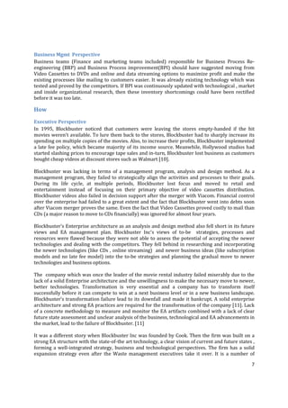 Blockbuster Videos - Failure Case study v4.0 | PDF