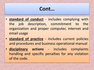 Code of Conduct in Business | PPT