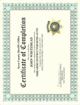 Firearms Instructor Certification 