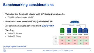 DUG'20: 06 - DAOS Adventures at CERN Openlab | PPT