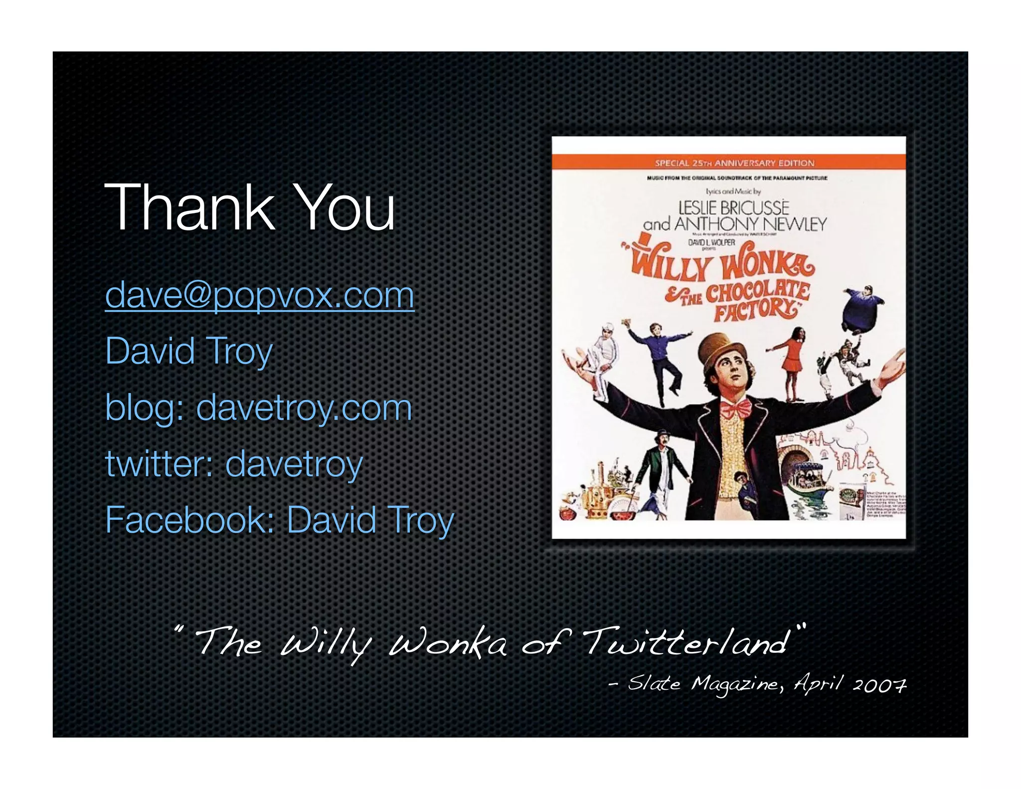 Dave Troy's Presentation at eComm 2008