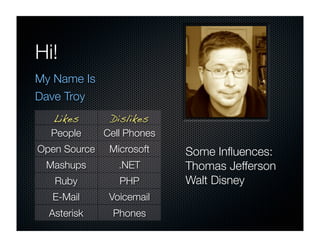 Dave Troy's Presentation at eComm 2008