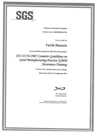 GMP Certificate_Xerox