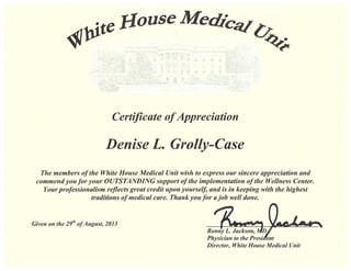 GrollyCase Certificate WHMU