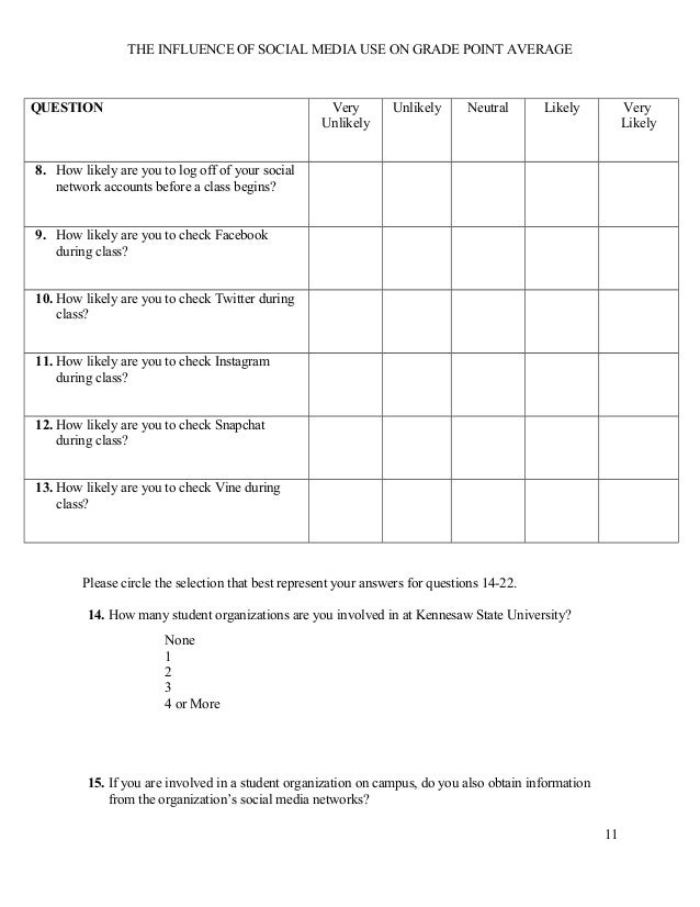 research proposal on effects of social networking