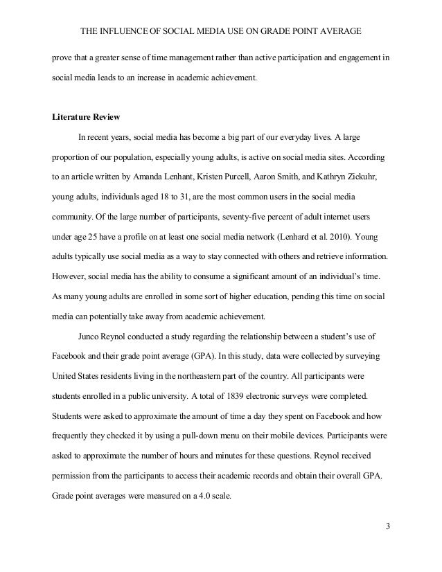 Hypothesis on impact of social media on youth image