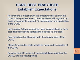 ASSET LIFE CYCLE COST ESTIMATING AND THE CCRG Rev4 | PPT