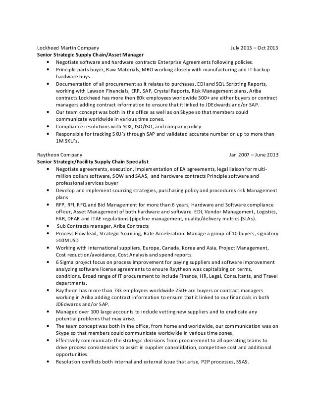 SAP Ariba Resume Sample | MintResume