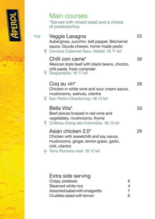 Menu english | PDF