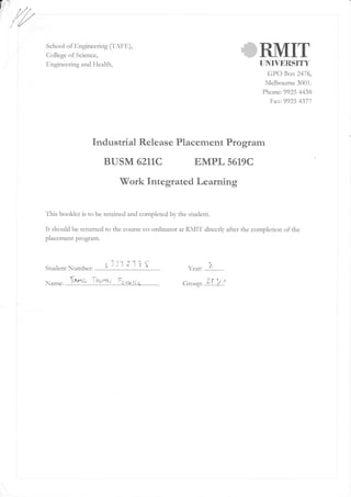 Systems Insight - Industrial Release Placement Program Performance Report