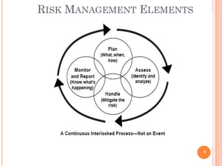 4
RISK MANAGEMENT ELEMENTS
 
