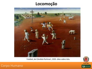 Locomoção
Futebol, de Cândido Portinari, 1935. óleo sobre tela.
Corpo Humano
 