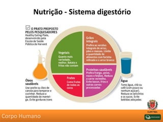 Nutrição - Sistema digestório
Corpo Humano
 