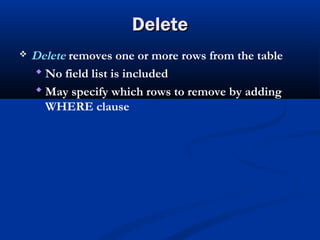 DML Commands | PPT