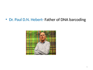 Comprehensive Overview of DNA Barcoding for Species Identification and ...