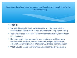 Constructive Conversations in my Classroom By Liam Lacey | PPT