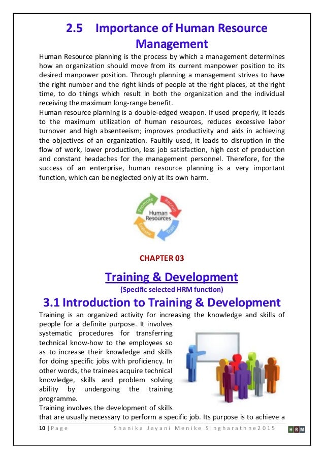 thesis on training and development of employees