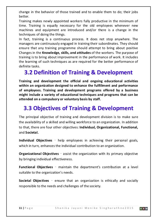 Dissertation training development image