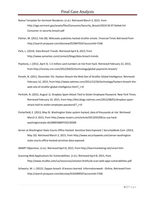 Operational CyberSecurity Final Case Report | PDF