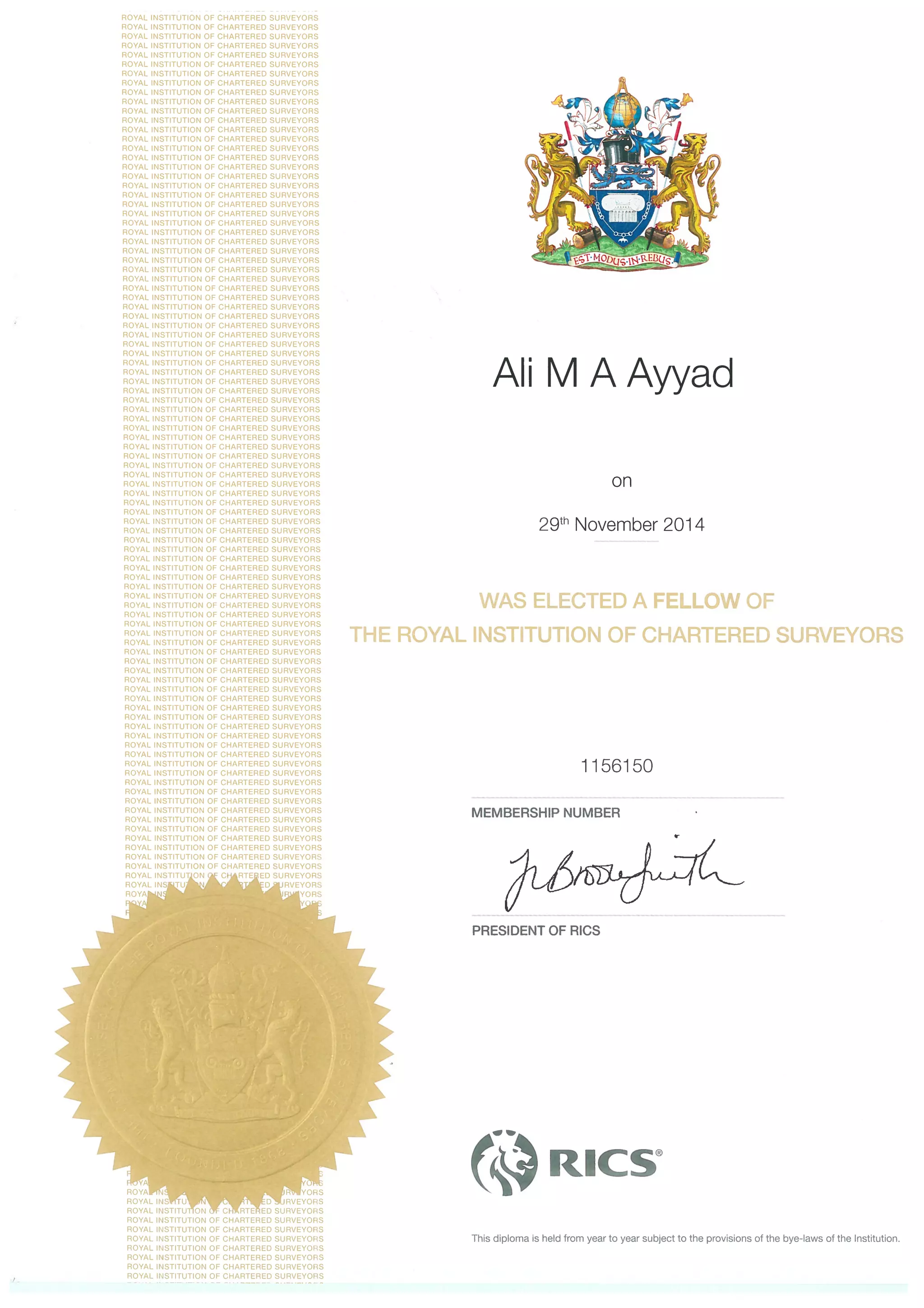 Frics Server Ali Ayyad Fellowship of the FRICS | PDF