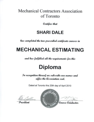 MCA Mechanical Estimating 2010