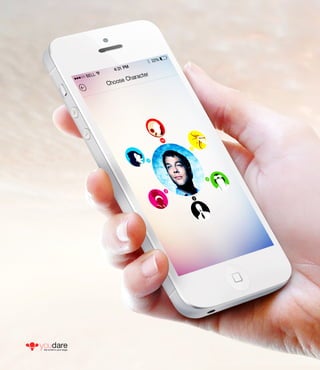 youdare universal mobile app ios, android, ipad UI/UX design