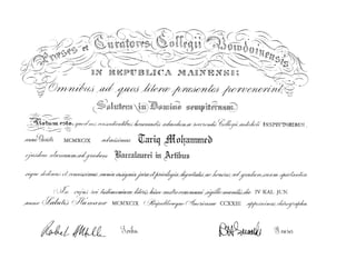 Bowdoin Diploma