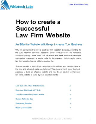 Successful Lawfirm Website