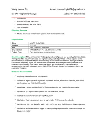 Vinay Chintagunta_SAP_Resume | DOC