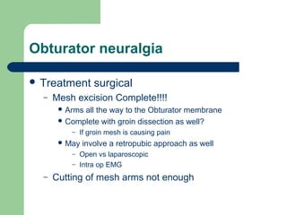 Mesh Excision Interdisciplinary Management of Complex Pelvic Pain Revised | PPT
