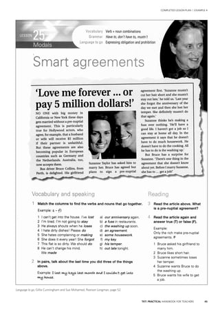 45TKT: PRACTICAL HANDBOOK FOR TEACHERS
COMPLETED LESSON PLAN | EXAMPLE 4
Language to go, Gillie Cunningham and Sue Mohamed, Pearson Longman, page 52.
 