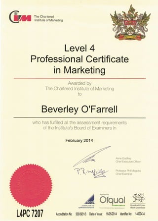 Professional Certificate_Marketing