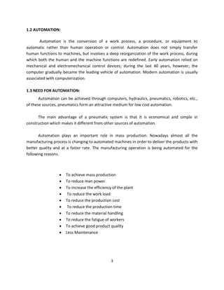 PNEUMATIC AUTO FEED MULTI OPERATION MACHINE | PDF