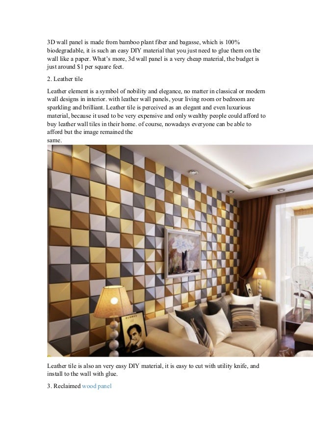 6 Easy DIY Wall Covering Materials Bring Your Wall To Life