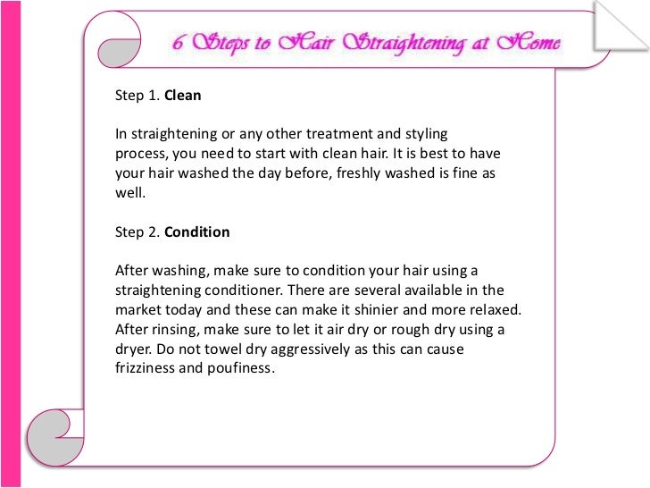 6 Easy Steps To Hair Straightening At Home