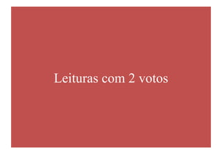Leituras com 2 votos
 